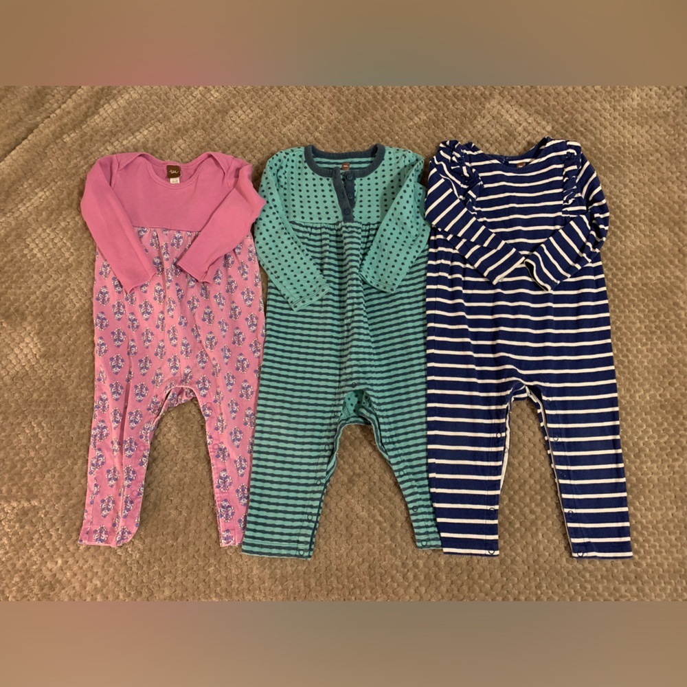 Tea Collection romper sz 12-18 months and 18-24 months GUC - toddler girl/baby